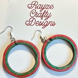 Wood earrings